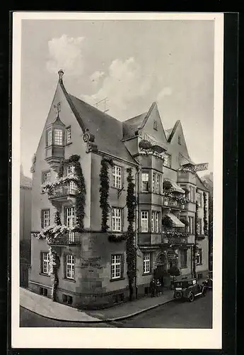 AK Freiburg i. Br., Hotel Minerva, Poststrasse 8