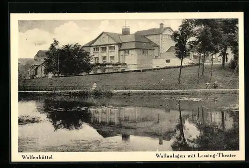 AK Wolfenbüttel, Wallanlagen mit Lessing-Theater