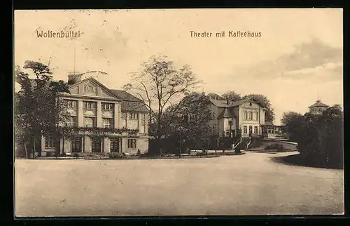 AK Wolfenbüttel, Theater mit Restaurant Kaffeehaus