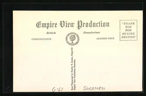 AK Skegness, Triangle Gardens and Compass and South Parade