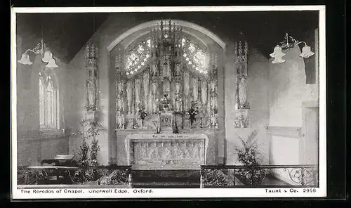 AK Oxford, the Reredos of Chapel, Cherwell Edge