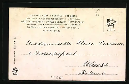 Künstler-AK Tremosine, Panorama