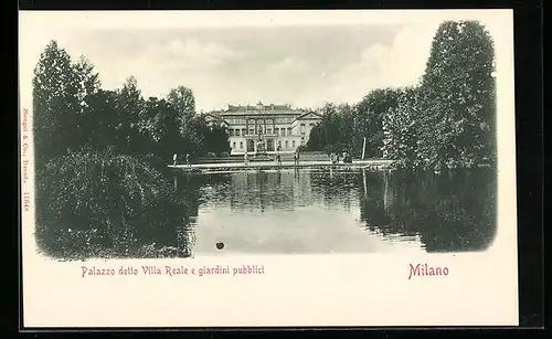 AK Milano, Palazzo detto Villa Reale e giardini pubblici