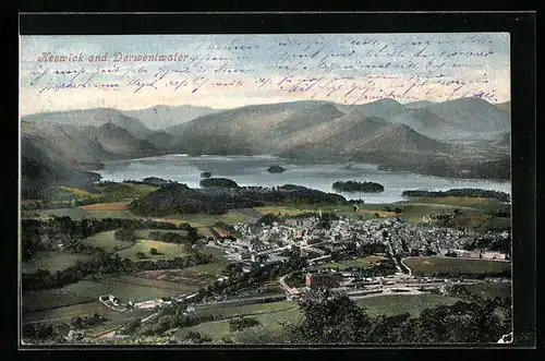 AK Keswick, General View and Derwentwater