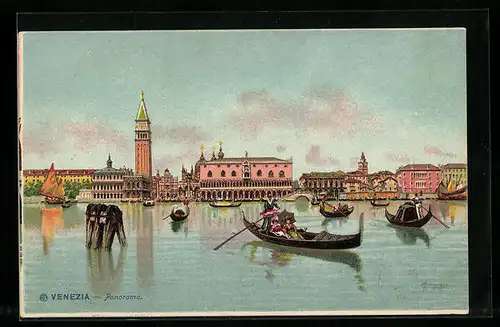 Künstler-AK Venezia, Panorama