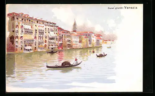 Lithographie Venezia, Canal grande