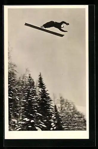 AK Oberstdorf, Skispringer Sepp Weiler im Flug