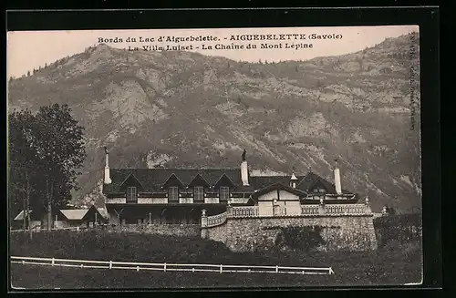 AK Aiguebelette-le-Lac, La Villa Luiset-La Chaine du Mont Lèpine