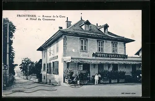 AK Frontenex, Avenue de la Gare et Hotel du Commerce