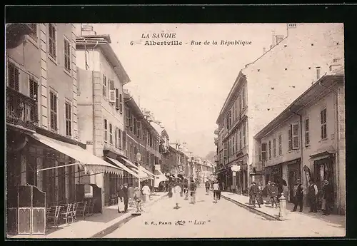 AK Albertville, Rue de la Republique