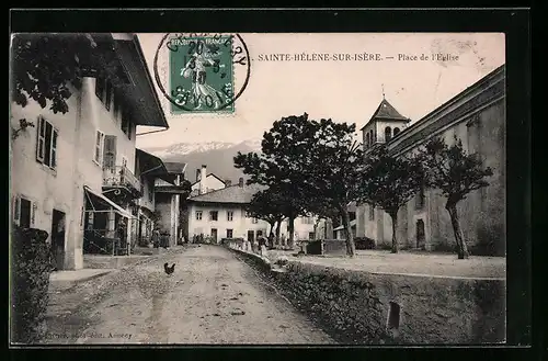 AK Sainte-Hèlène-sur-Isère, Place de l`Eglise