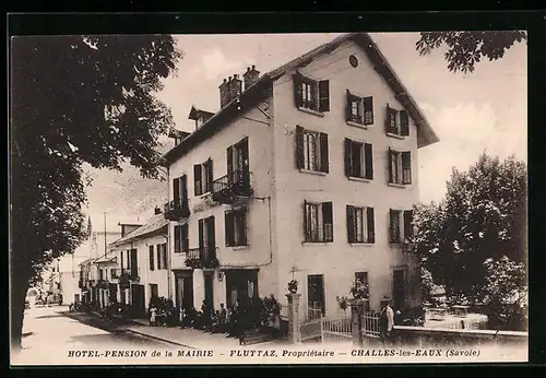 AK Challes-les-Eaux, Hotel-Pension de la Mairie-Fluttaz, Propriètaire