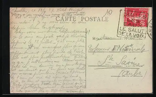 AK Challes-les-Eaux, Rue de Combe