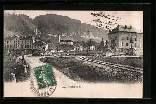 AK Saint-Bèron, Ortsansicht mit Hotel