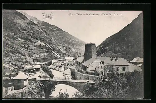 AK Saint-Jean-de-Maurienne, Vallèe de la Maurienne-Usine de la Saussaz