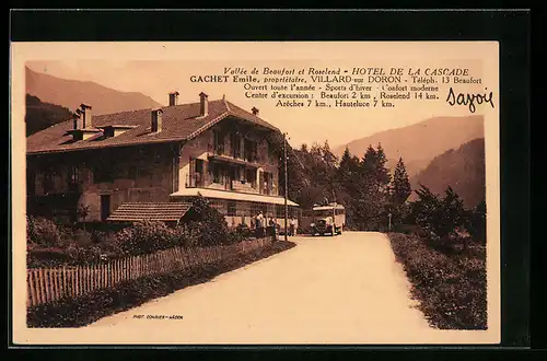 AK Villard-sur-Doron, Hotel de la Cascade