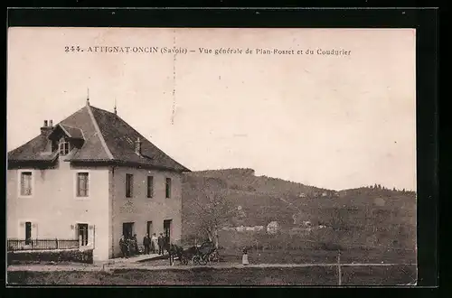 AK Attignat-Oncin, Vue gènèrale de Plan-Rosset et du Coudurier