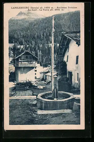 AK Lanslebourg, Ancienne fontaine