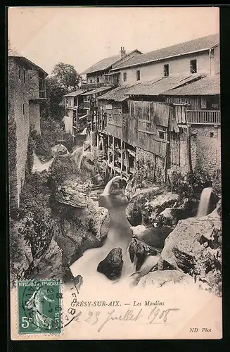 AK Grèsy-sur-Aix, Les Moulins