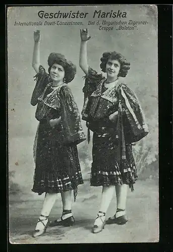 AK Internationale Duett-Tänzerinnen Geschwister Mariska