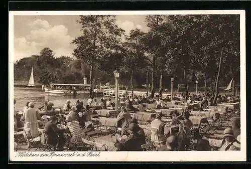 AK Berlin-Wannsee, Restaurant zur Pfaueninsel