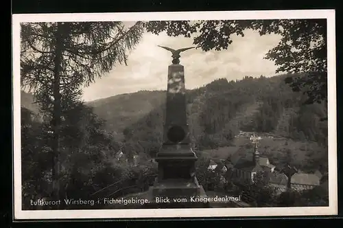 AK Wirsberg i. Fichtelgeb., Blick vom Kriegerdenkmal