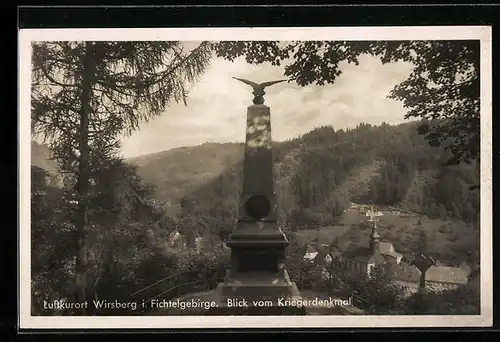 AK Wirsberg i. Fichtelgebirge, Blick vom Kriegerdenkmal