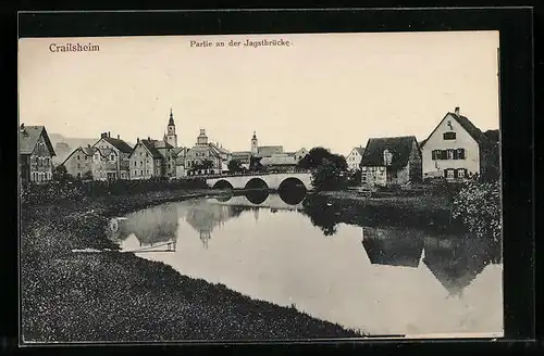 AK Crailsheim, an der Jagstbrücke