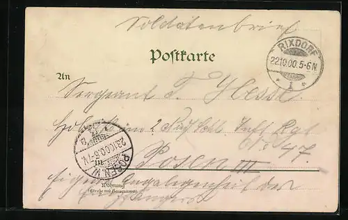 Lithographie Berlin, Kronprinzliches Palais, Münze