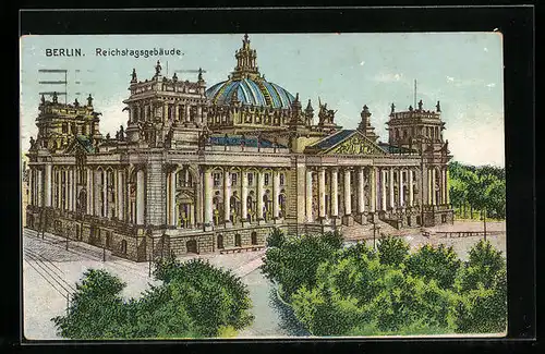 AK Berlin-Tiergarten, Reichstagsgebäude