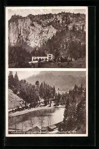 AK Oberaudorf a. Inn, Grafenburg mit Luegsteinsee