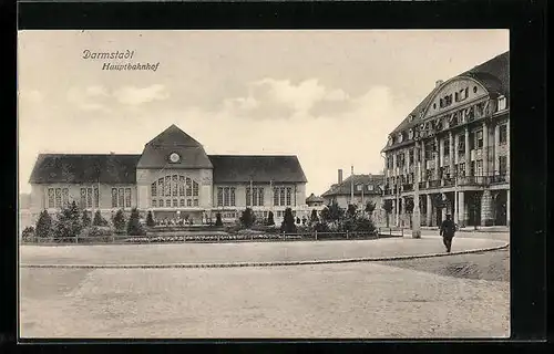 AK Darmstadt, Anlagen vor dem Hauptbahnhof