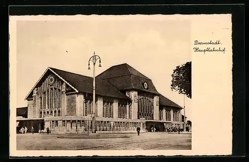 AK Darmstadt, Hauptbahnhofs-Gebäude