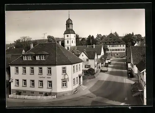 AK Jagsthausen, Strassenpartie mit Gasthof zum Adler