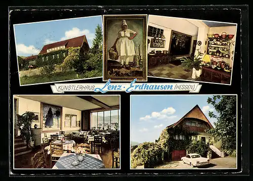 AK Erdhausen (Hessen), Fünf Ansichten vom Künstlerhaus Lenz