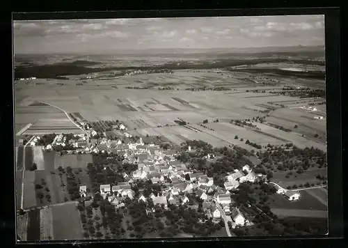 AK Rohrdorf /Eutingen, Totalansicht vom Flugzeug aus