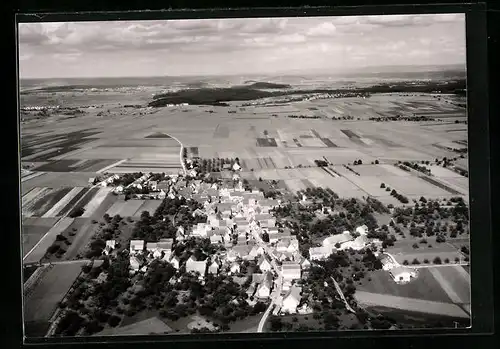 AK Rohrdorf /Eutingen, Totalansicht vom Flugzeug aus