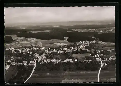 AK Marschalkenzimmern im Schwarzwald, Totalansicht vom Flugzeug aus