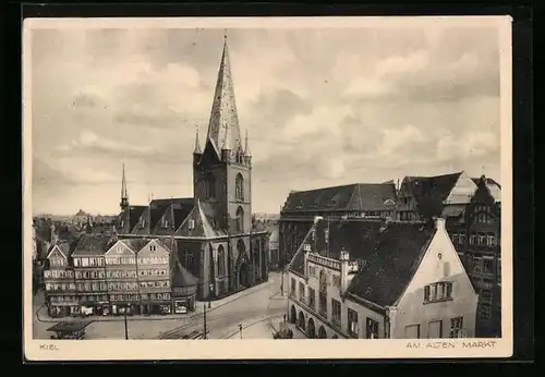 AK Kiel, Am alten Markt mit Kirche