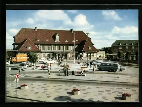 AK Nordseeheilbad Westerland auf Sylt, Bahnhof