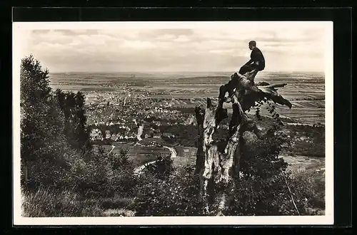 AK Fellbach, Blick vom Kappelberg