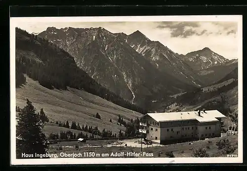 AK Oberjoch, Haus Ingeburg am Pass