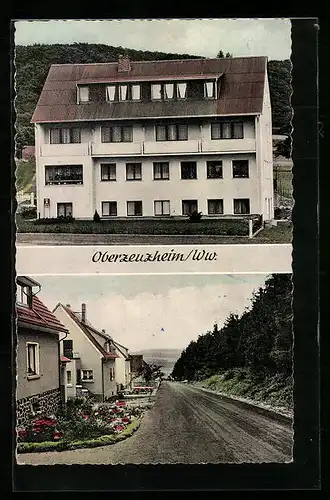 AK Oberzeuzheim / Ww., Pension zum Tannenwald, Bes. Willi Horn