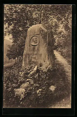 AK Bad Teinach, Scheffeldenkmal