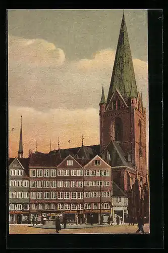 AK Kiel, Nikolaikirche und Persianische Häuser