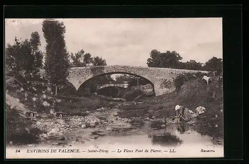 AK Saint-Péray, le Vieux Pont de Pierre