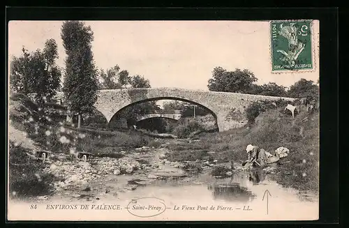 AK Saint-Péray, le Vieux Pont de Pierre