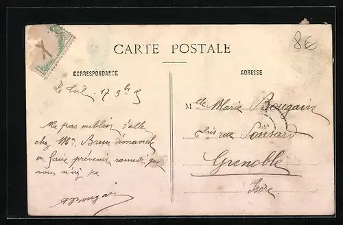 AK Le Teil, Ortsansichten in Buchstaben