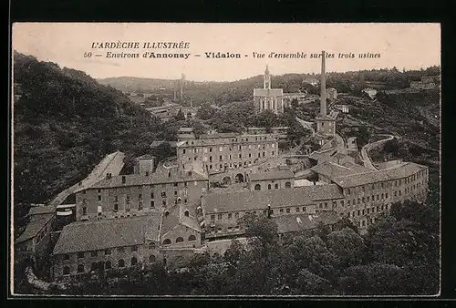 AK Vidalon, Vue d'ensemble sur les trois usines