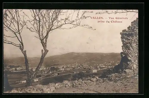 AK Vallon, Vue Générale prise du Chateau